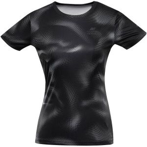 ALPINE PRO QUATRA Dámske funkčné tričko, čierna, veľkosť