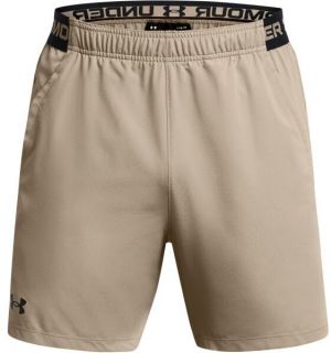 Under Armour VANISH WOVEN 6IN Pánske krátke nohavice, béžová, veľkosť M
