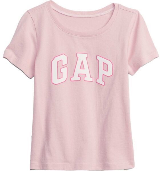 GAP V-HS SS LOGO T Dievčenské tričko, ružová, veľkosť