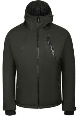 ALPINE PRO KEWER Pánska lyžiarska bunda, khaki, veľkosť