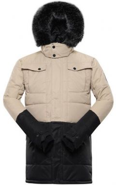 ALPINE PRO EGYP Pánska zimná bunda, béžová, veľkosť