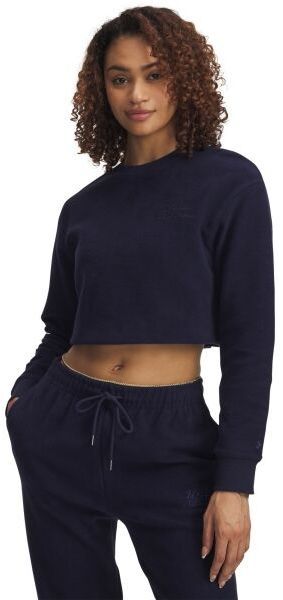 Under Armour ICON TERRY VARSITY Dámska mikina, tmavo modrá, veľkosť