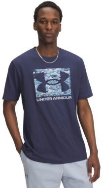 Under Armour ABC CAMO BOXED LOGO SS Pánske tričko, tmavo modrá, veľkosť L