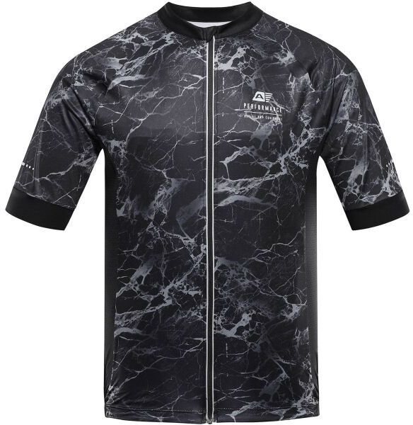 ALPINE PRO SAGEN Pánske cyklistické tričko, čierna, veľkosť