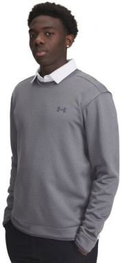 Under Armour SWEATER FLEECE CREW Pánska golfová mikina, sivá, veľkosť M