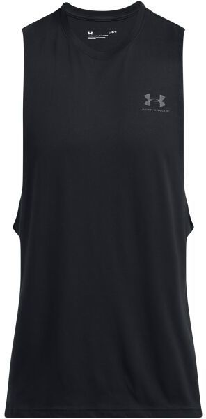 Under Armour LEFT CHEST CUT OFF Pánske tielko, čierna, veľkosť