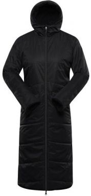 ALPINE PRO KERFA Dámsky zimný obojstranný kabát, čierna, veľkosť