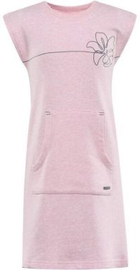 ALPINE PRO HUDERO Detské letné šaty, ružová, veľkosť 152-158