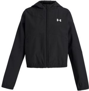 Under Armour RIVAL WOVEN Dievčenská ľahká bunda, čierna, veľkosť XL