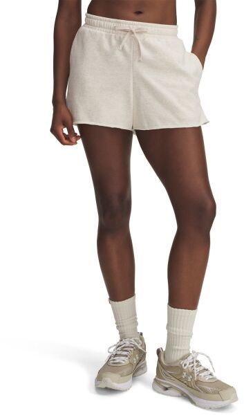 Under Armour RIVAL TERRY SHORT Dámske šortky, béžová, veľkosť L