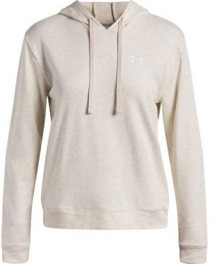 Under Armour RIVAL TERRY HOODIE Dámska mikina, béžová, veľkosť