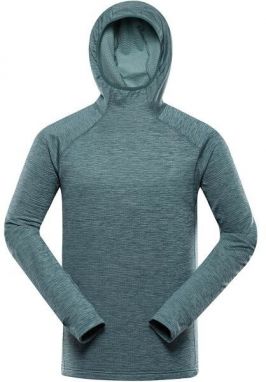 ALPINE PRO ROLT Pánska rýchloschnúca mikina, zelená, veľkosť