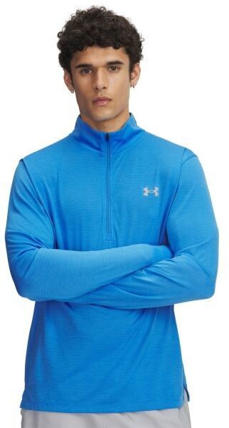 Under Armour LAUNCH 1/4 ZIP Pánske bežecké tričko, modrá, veľkosť L