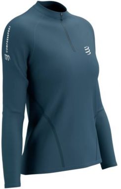 Compressport TRAIL HZ LS TSHIRT W Dámske bežecké tričko s dlhým rukávom, modrá, veľkosť