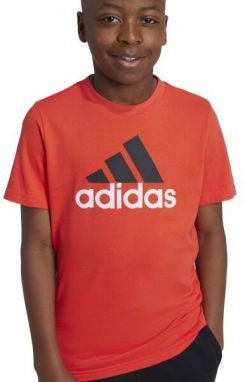 adidas ESSENTIALS TWO-COLOR BIG LOGO Juniorské tričko, červená, veľkosť