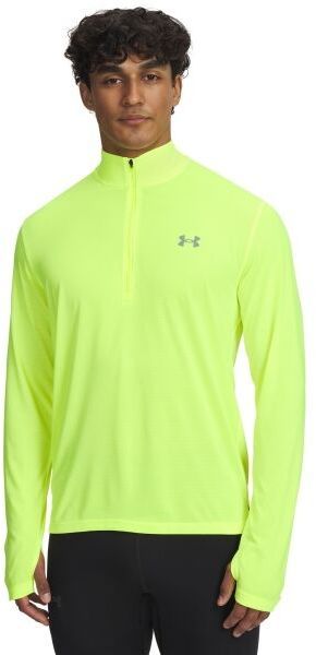 Under Armour LAUNCH 1/4 ZIP Pánske bežecké tričko, žltá, veľkosť M