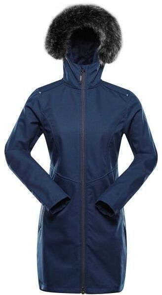 ALPINE PRO IBORA Dámsky softshellový kabát, modrá, veľkosť