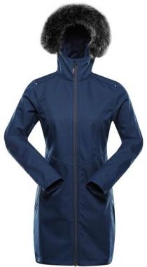 ALPINE PRO IBORA Dámsky softshellový kabát, modrá, veľkosť