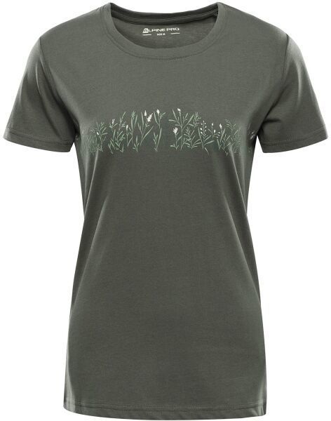 ALPINE PRO TERMESA 3 Dámske tričko, tmavo zelená, veľkosť