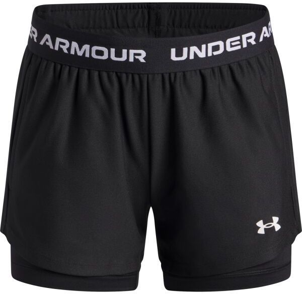 Under Armour TECH PLAY UP 2N1 SHORT Dievčenské šortky, čierna, veľkosť M