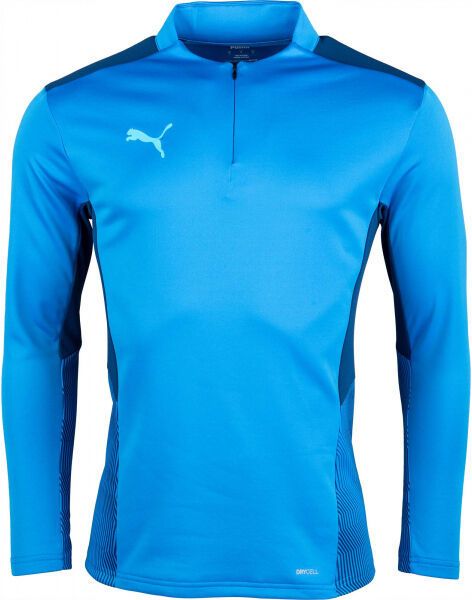 Puma TEAMCUP 1/4 ZIP TOP Pánska tréningová mikina, modrá, veľkosť