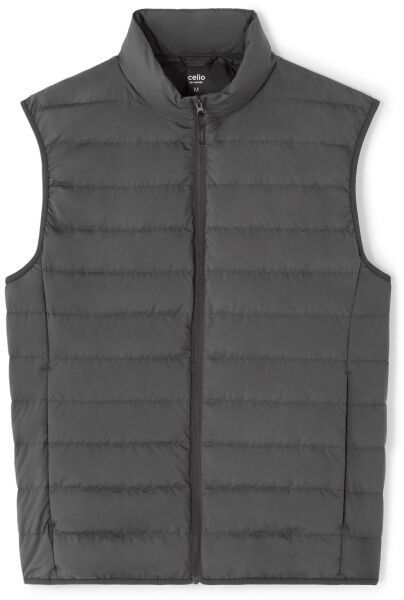 CELIO MULIGHTSL Pánska zimná vesta, tmavo sivá, veľkosť