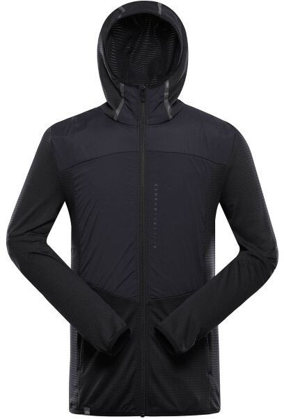 ALPINE PRO ZOLL Pánska športová mikina, čierna, veľkosť