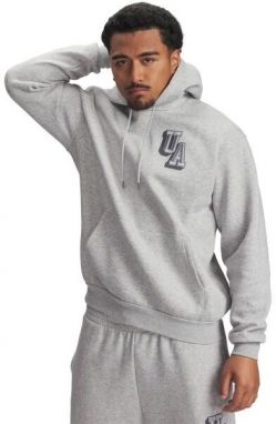 Under Armour ICON FLEECE GRAPHIC Pánska mikina, sivá, veľkosť M