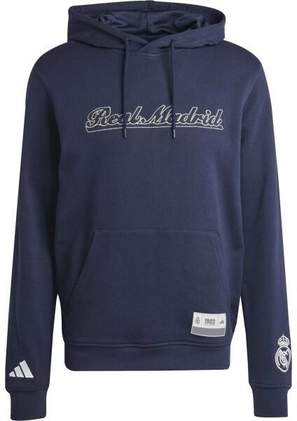 adidas REAL MADRID US HD Pánska mikina, tmavo modrá, veľkosť