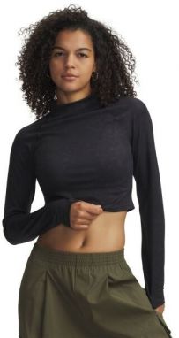 Under Armour MERIDIAN SUEDE EFFECT Dámske tričko s dlhým rukávom, čierna, veľkosť S