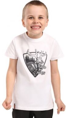 KILPI SALO Chlapčenské bavlnené tričko, biela, veľkosť