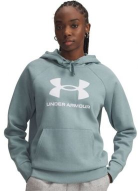 Under Armour RIVAL FLEECE BIG LOGO Dámska mikina, svetlo zelená, veľkosť