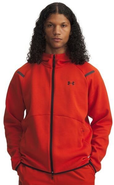 Under Armour UNSTOPPABLE FLEECE Pánska mikina, oranžová, veľkosť L