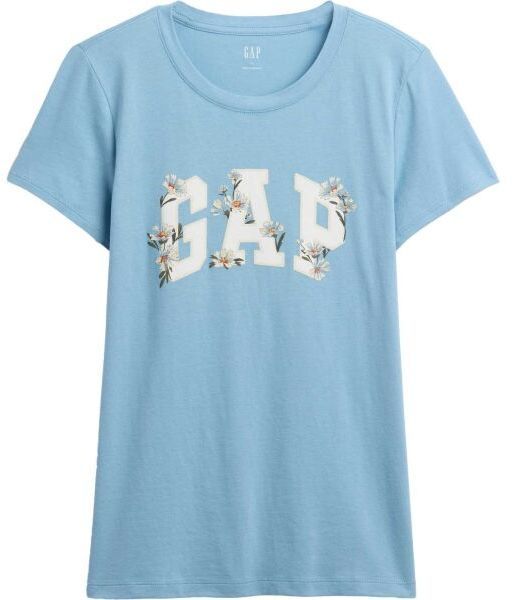 GAP V-FRNCH SS LOGO CLSSC TEE FA25 Dámske tričko, svetlomodrá, veľkosť