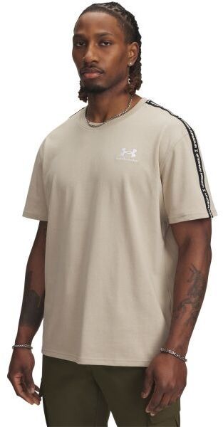 Under Armour ICON HEAVYWEIGHT TEE Pánske tričko, béžová, veľkosť L