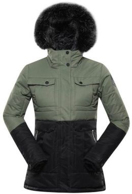 ALPINE PRO EGYPA Dámska zimná bunda, tmavo zelená, veľkosť