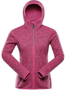 ALPINE PRO ZEGA 2 Dámsky hrejivý sveter na zips, ružová, veľkosť