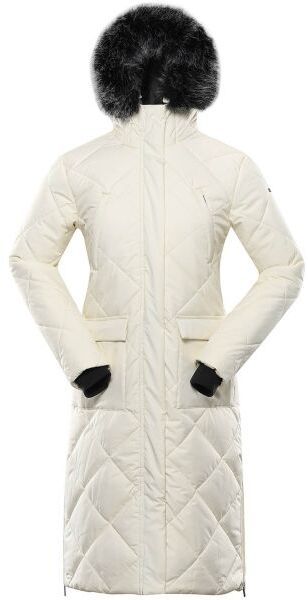 ALPINE PRO GOSBERA Dámsky kabát, béžová, veľkosť