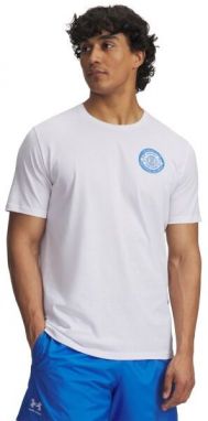 Under Armour ARMOUR CLUB Pánske tričko, biela, veľkosť M