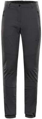 ALPINE PRO HURFA 2 Dámske softshellové nohavice, tmavo sivá, veľkosť