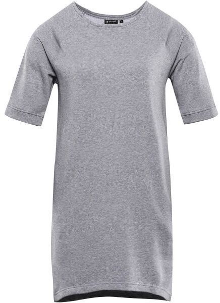 ALPINE PRO MOLEDA Dámske bavlnené šaty, sivá, veľkosť