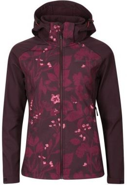 ALPINE PRO HOORA Dámska softshellová bunda, vínová, veľkosť