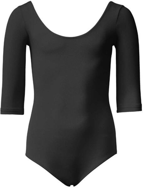 PAPILLON LEOTARD 3/4 SLEEVES Detský gymnastický trikot, čierna, veľkosť