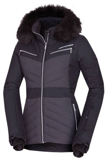 Northfinder THEA Dámska lyžiarska bunda, čierna, veľkosť