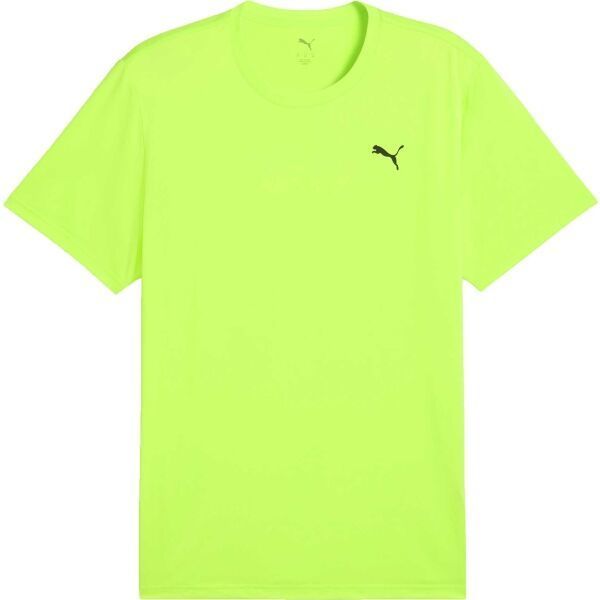 Puma M TAD ESSENTIALS SOLID CAT TEE Pánske tričko, svetlo zelená, veľkosť