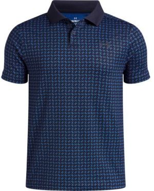 Under Armour PERFORMANCE PRINTED POLO Chlapčenské polokošeľa, tmavo modrá, veľkosť L