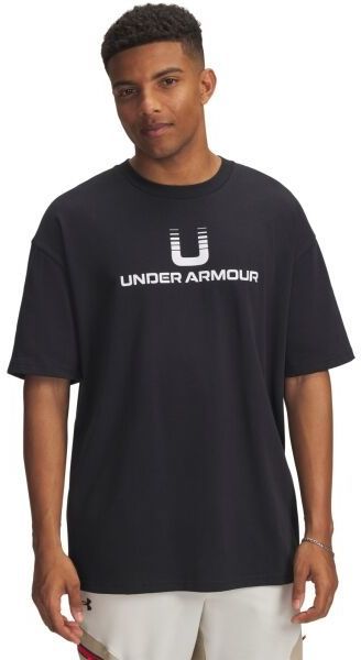 Under Armour U LOGO HEAVYWEIGHT Pánske tričko, čierna, veľkosť M