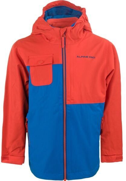 ALPINE PRO EDWO Detská bunda, modrá, veľkosť 104-110