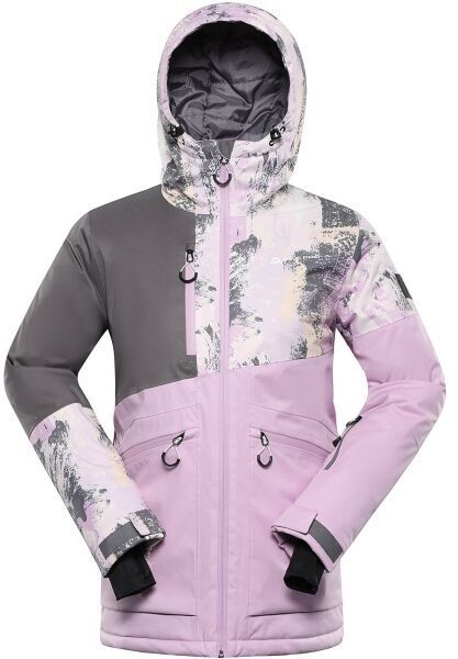 ALPINE PRO UZERA Dámska lyžiarska bunda, ružová, veľkosť