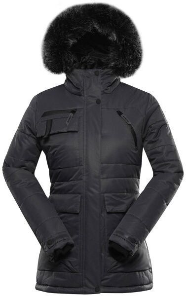 ALPINE PRO WERDA Dámska zimná bunda, čierna, veľkosť